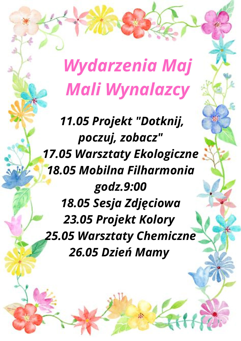 przedszkole Maj Mali Wynalazcy