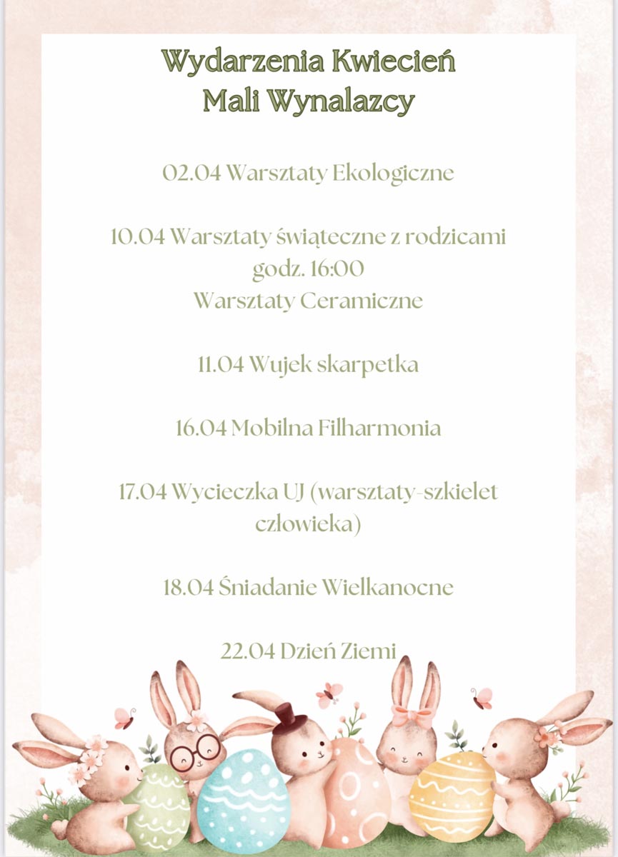 Kwiecien mwynalazcy przed ein