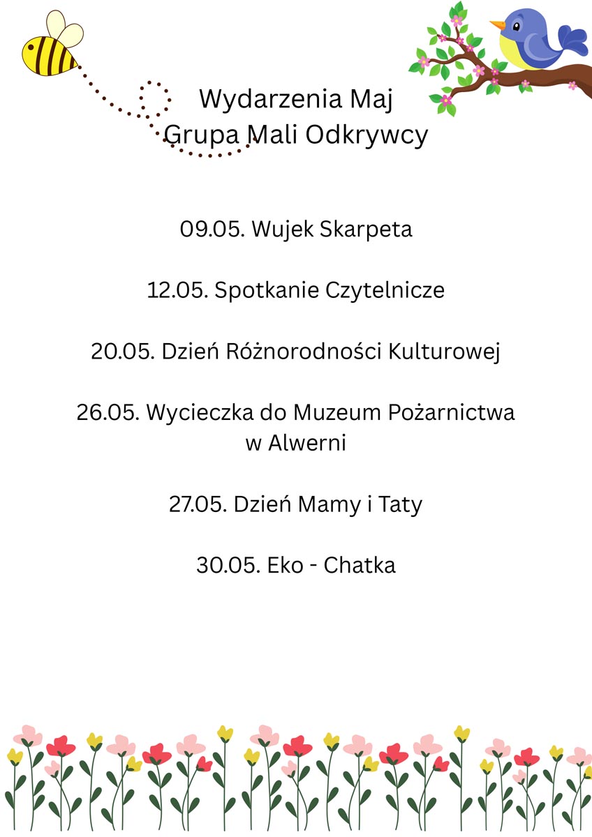 MaliOdkrywcy maj przedszkole einsteinek