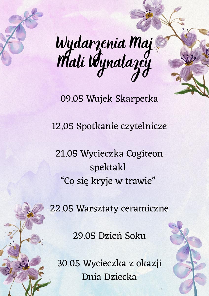 MaliWynalazcy maj przedszkole einsteinek