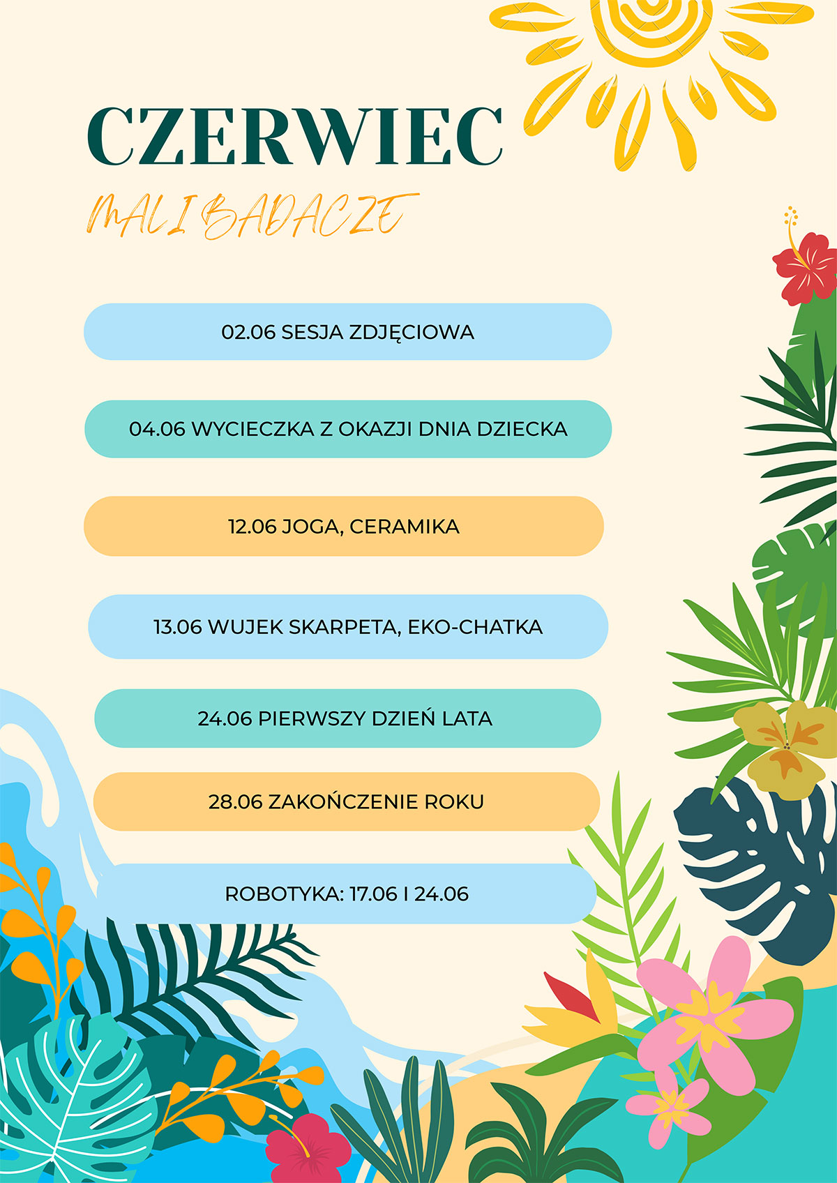 MaliBadacze czerwiec przedszkole einsteinek