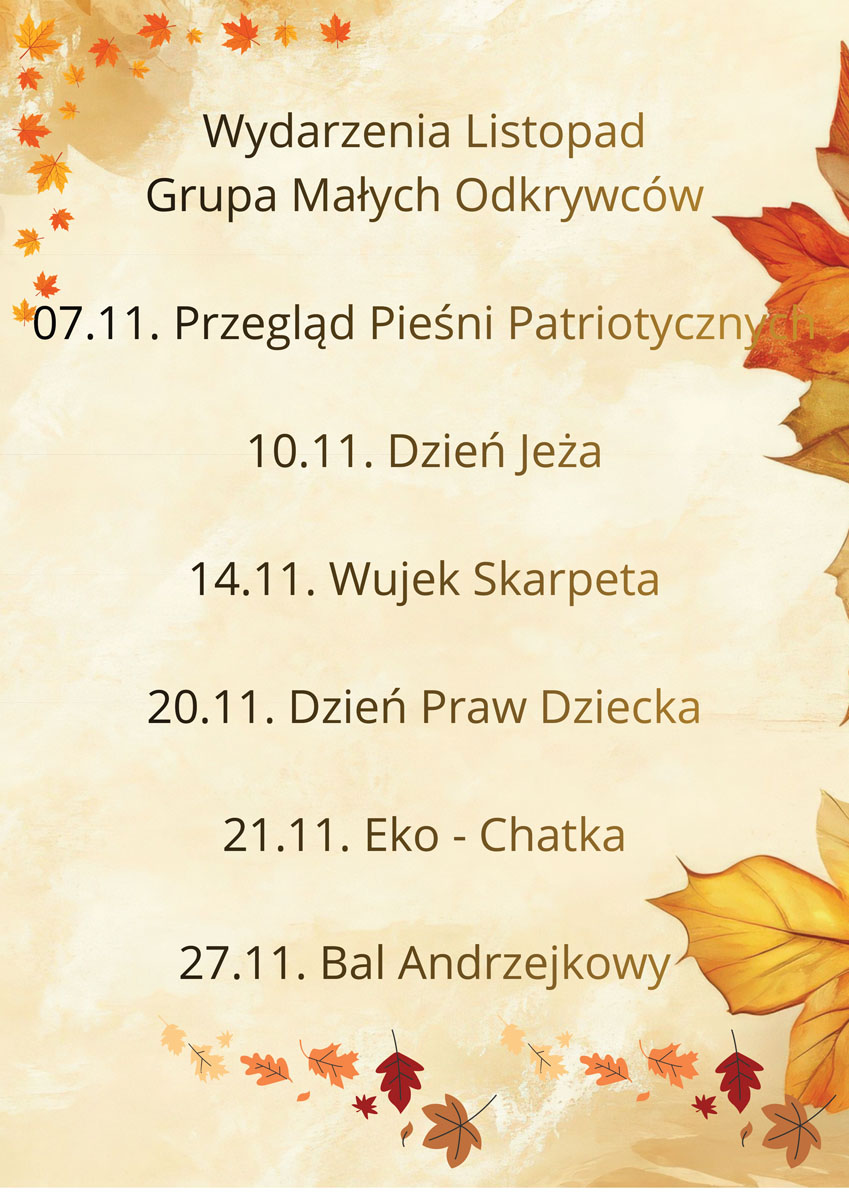 m odkrywcy listopad przed