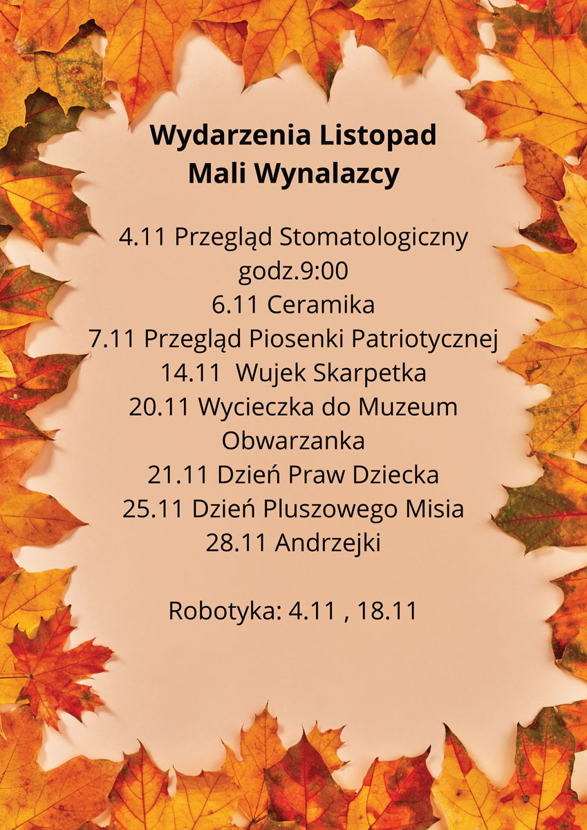 m wynalazcy listopad przed